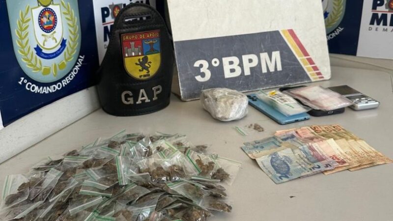 Polícia Militar prende homem por tráfico de drogas em casa no Bairro Altos da Serra