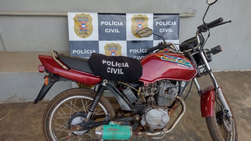 Polícia Civil recupera motocicleta furtada de pátio do Detran e identifica suspeito do crime
