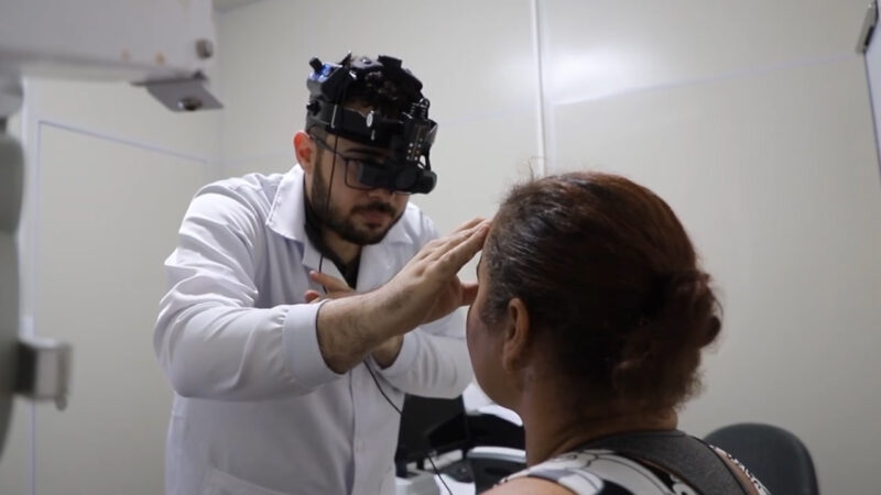 veja o vídeo/Está sendo realizado exames do oftalmologista no setor de regulação da Prefeitura de Matupá