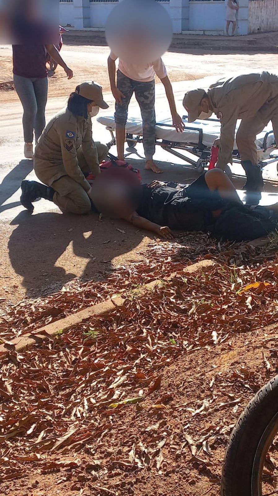 Acidente entre motos foi registrado bairro Jardim aeroporto em Guarantã do Norte