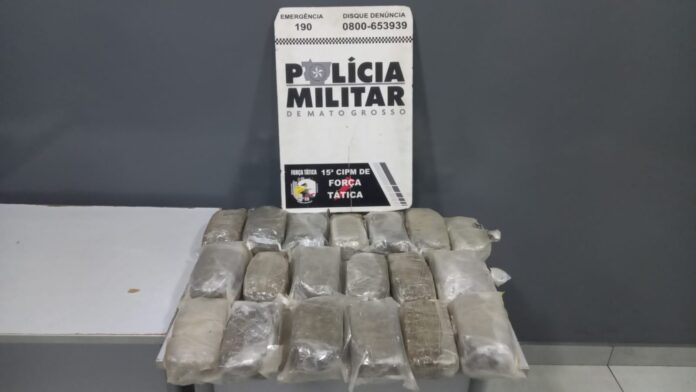 Polícia apreende 19 tabletes de skank e prendem homem por tráfico de drogas em MT