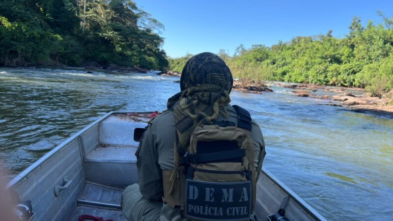 Polícia Civil e Sema realizam fiscalização fluvial para combate à pesca predatória