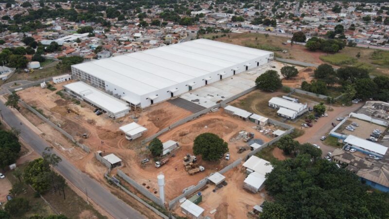 Obra do Centro Logístico de Abastecimento e Distribuição está 80% pronta