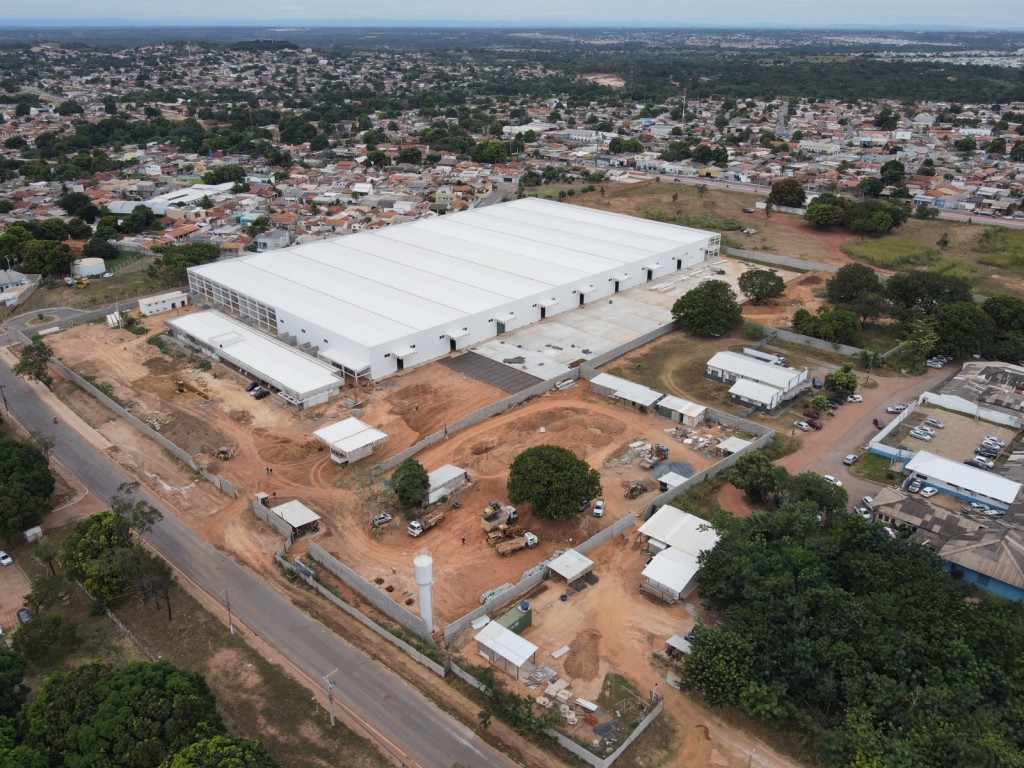 Obra do Centro Logístico de Abastecimento e Distribuição está 80% pronta