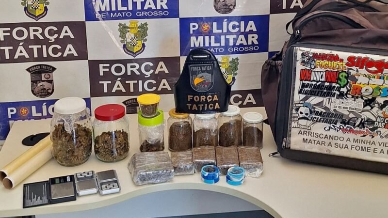 Suspeito de tráfico de drogas delivery é preso em flagrante pela PM