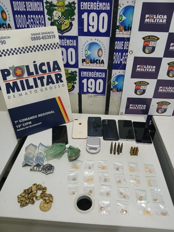 Sete pessoas são presas por formação de quadrilha, tráfico de drogas e porte ilegal de arma de fogo