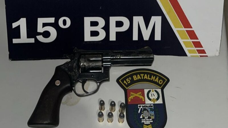 Suspeito de ameaçar esposa com com arma de fogo é preso pela PM em Alto Araguaia