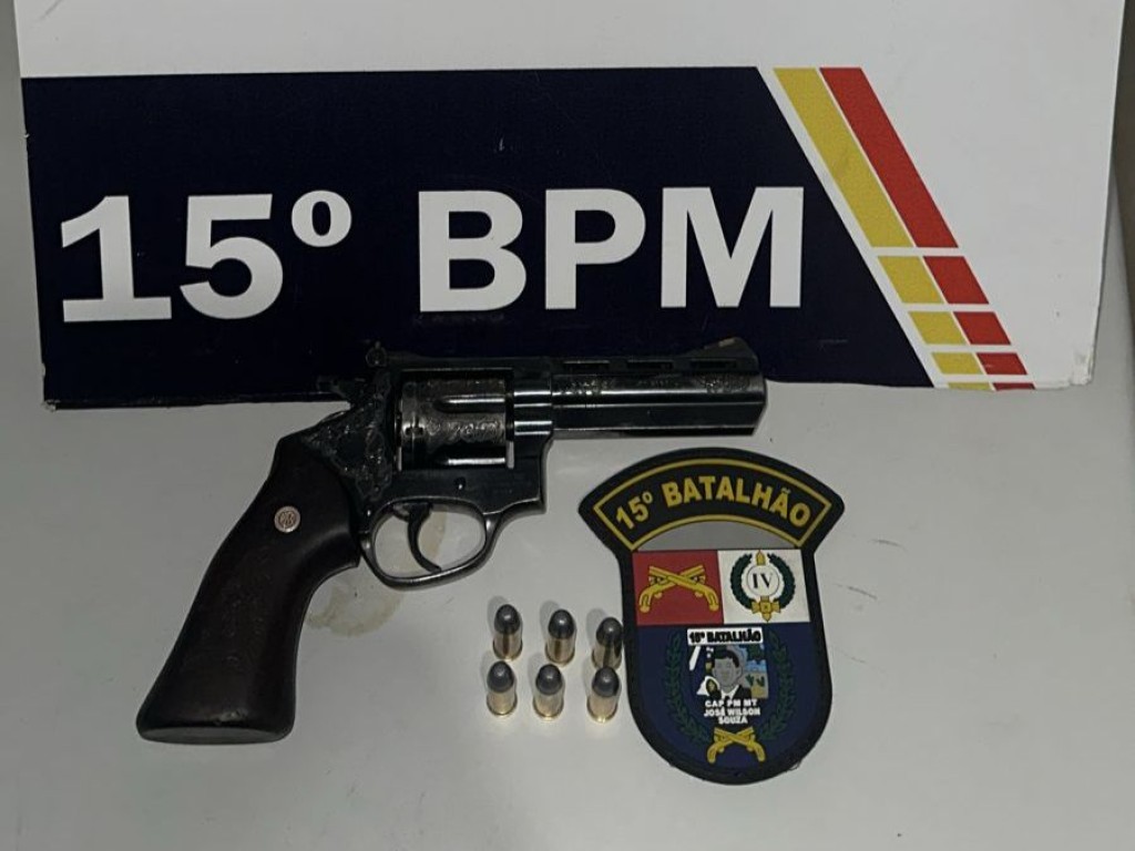 Suspeito de ameaçar esposa com com arma de fogo é preso pela PM em Alto Araguaia