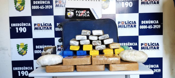 Jovem é preso com 37 quilos de drogas após desembarcar em rodoviária de Sorriso