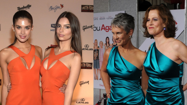 Quando as estrelas se vestem com looks iguais! Quem ficou melhor na roupa?