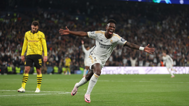 Com gol de Vini Jr, Real Madrid é campeão pela 15ª vez da Champions