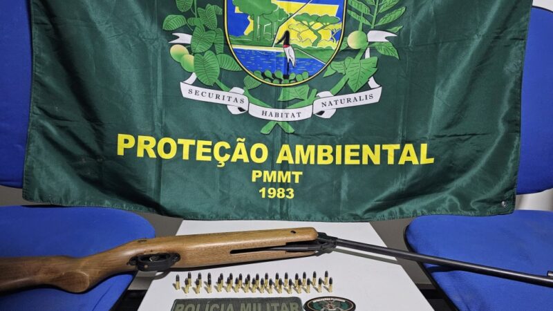 Batalhão Ambiental prende homem por porte ilegal de arma em Alta Floresta