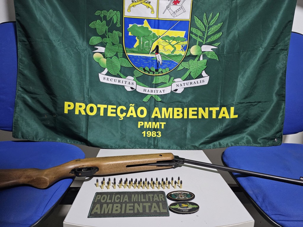 Batalhão Ambiental prende homem por porte ilegal de arma em Alta Floresta