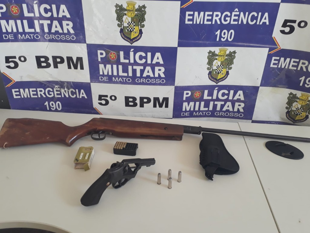 Polícia Militar prende casal por porte ilegal de arma em Rondonópolis