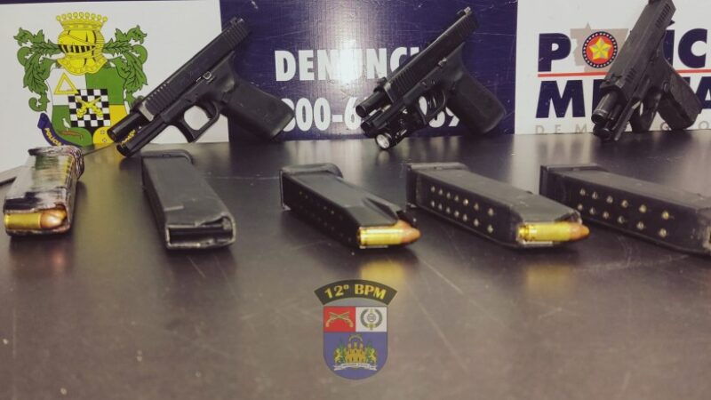 Polícia Militar apreende armas de fogo, munições e prende integrante de organização criminosa