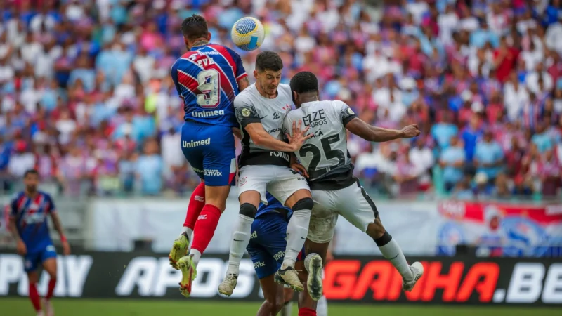Com gol de Romero, Corinthians vence o Bahia e escapa da zona de rebaixamento do Brasileiro