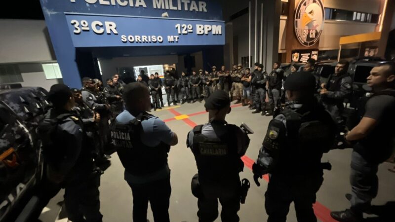 Sesp envia policiais do Bope para reforçar segurança em Sorriso