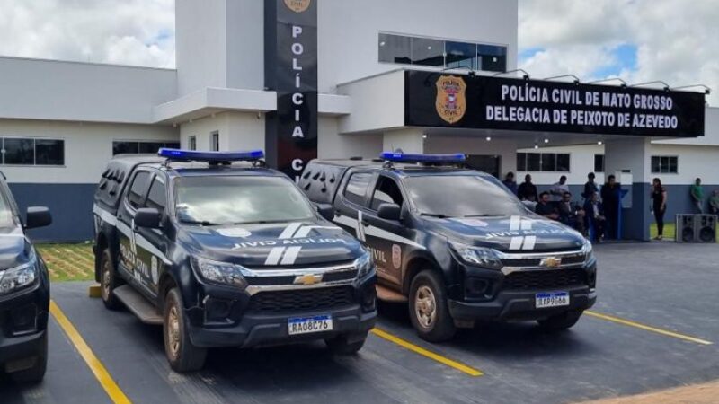 Polícia Civil cumpre mandado de prisão contra homem que estava ameaçando a ex-namorada em Peixoto de Azevedo.