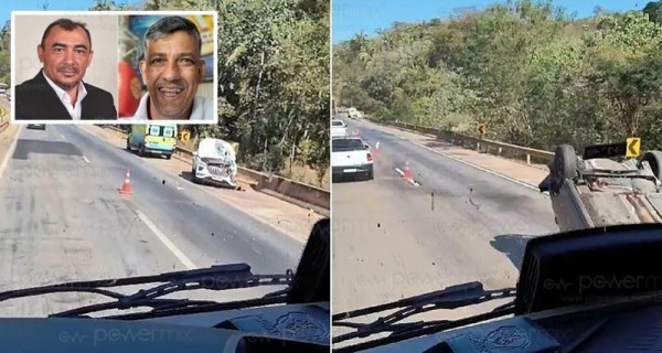 Vereador morre e ex-prefeito de Cláudia fica ferido em acidente na BR-364