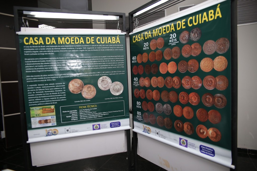 ALMT sedia exposição de selos, moedas comemorativas e artigos filatélicos