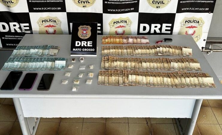 Polícia Civil prende traficante com drogas e R$ 7,3 mil em dinheiro na Capital