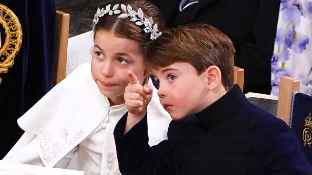 Veja o retrato de Louis e Charlotte assistindo a final da Eurocopa