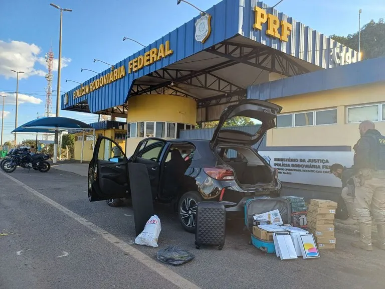 PRF Apreende Mais de 150 kg de Drogas em Caminhão na BR-163 em Itiquira/MT
