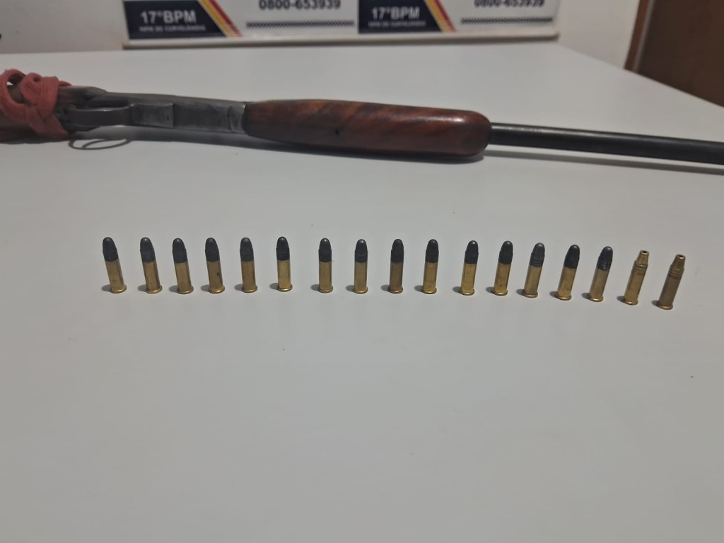 PM prende foragido da Justiça de Roraima por homicídio, apreende arma e munições