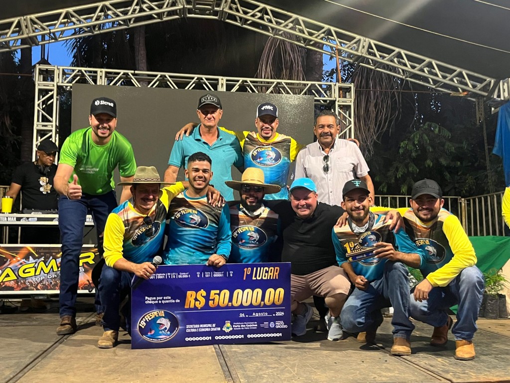 Festival de pesca leva mais de 600 competidores a Porto de Gaúchos e movimenta a economia local