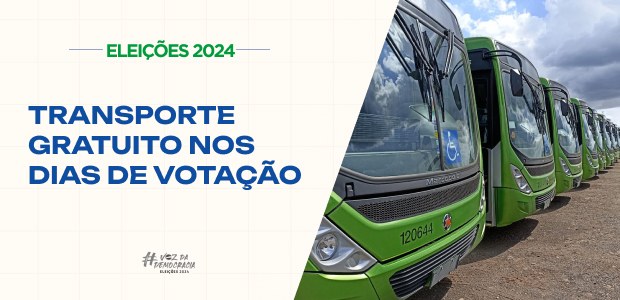 Eleições 2024: autoridades devem informar veículos disponíveis para o transporte gratuito de eleitores