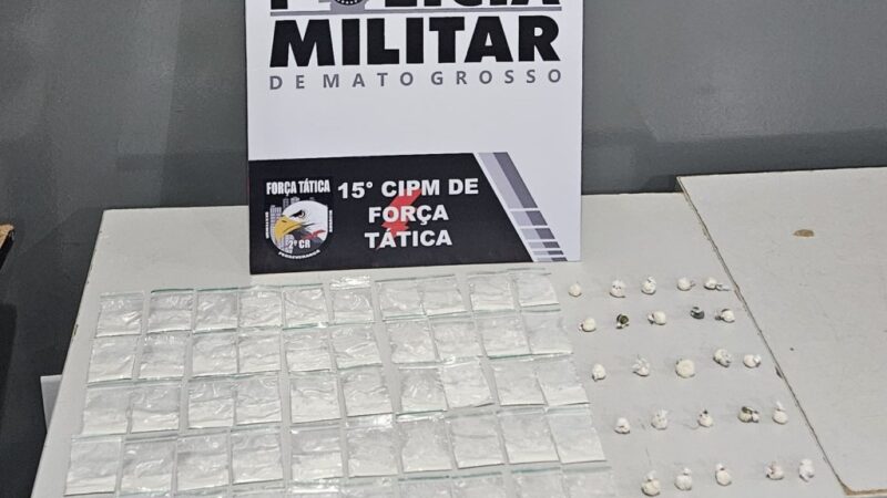 Força Tática prende homem com 75 porções de entorpecentes em Várzea Grande