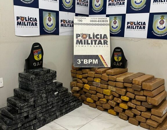 Polícia Militar apreende 196 quilos de entorpecentes em Cuiabá