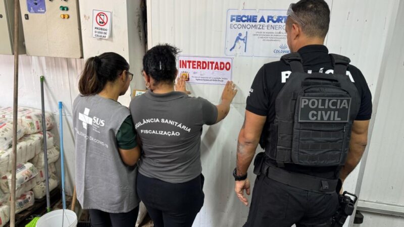 Polícia Civil e Vigilância Sanitária fecham fábrica clandestina de açaí em Várzea Grande