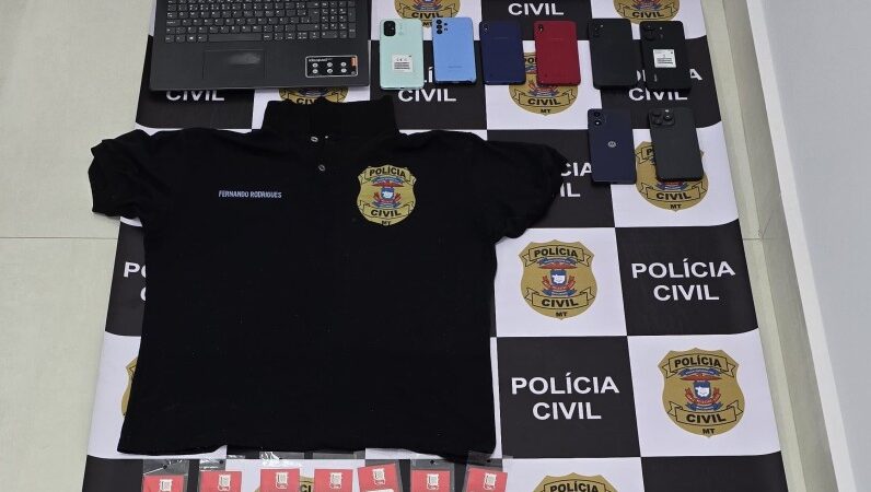 Polícia Civil desmonta central usada na prática de golpes e extorsão em Várzea Grande
