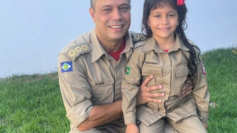Pais dão exemplo e conduzem filhos a reconhecerem o valor do Corpo de Bombeiros de Militar