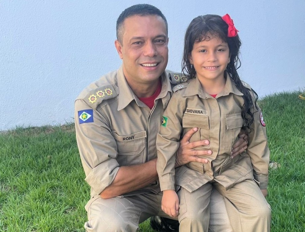 Pais dão exemplo e conduzem filhos a reconhecerem o valor do Corpo de Bombeiros de Militar
