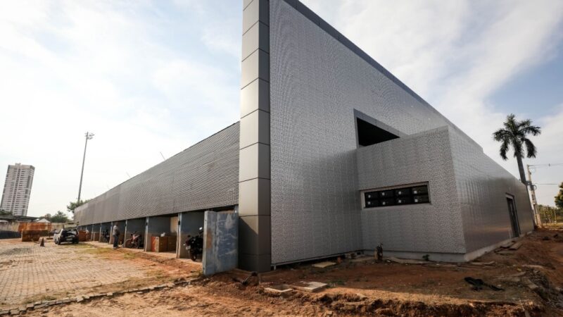 Obras do Palácio das Artes Marciais no Complexo Arena Pantanal estão 75% concluídas