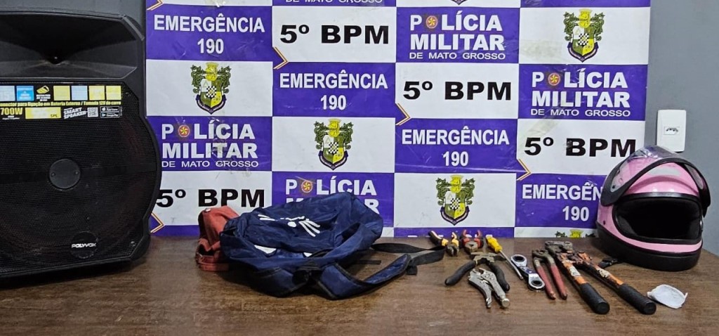 Cinco são presos pela Polícia Militar após perseguição em Rondonópolis