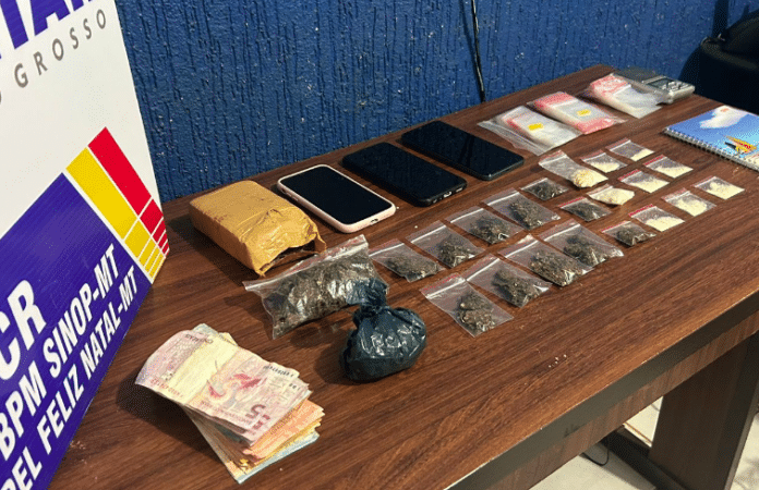 Polícia fecha ponto de venda de drogas e prende homem e mulher no Nortão