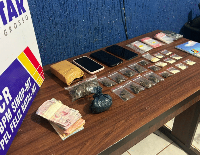 Polícia fecha ponto de venda de drogas e prende homem e mulher no Nortão