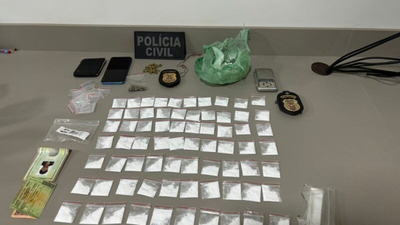 Polícia Civil prende traficantes de cocaína que atuavam em Campo Novo do Parecis