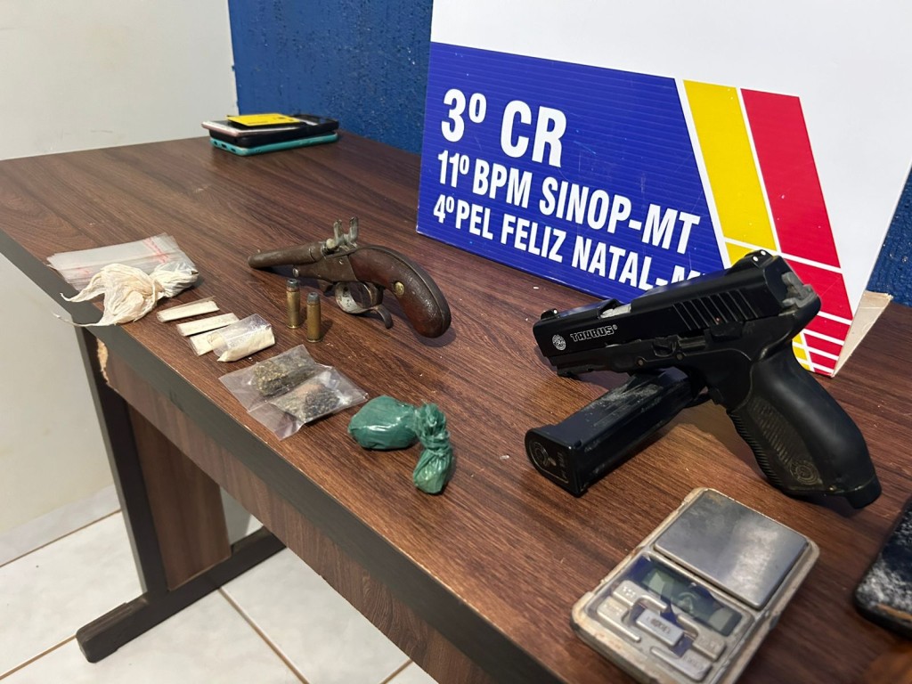 PM prende jovem suspeito de traficar drogas em Feliz Natal