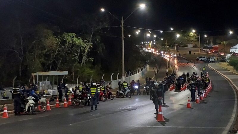 96 motociclistas são autuados e 55 motos removidas durante Operação Lei Seca