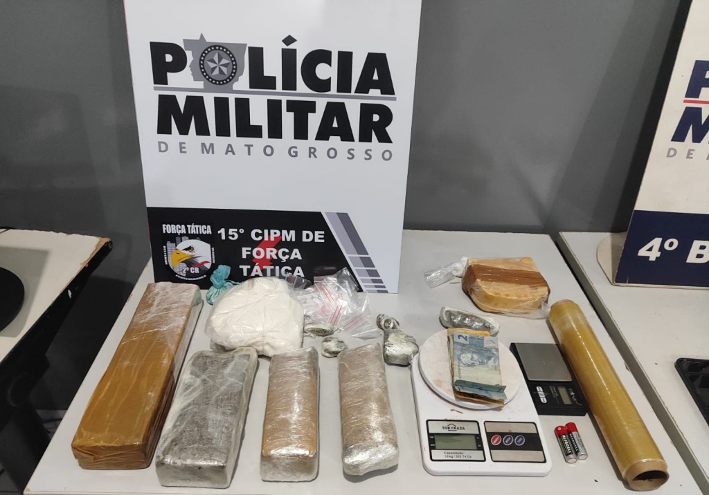 Força Tática prende homem com tabletes de maconha e pasta base em Várzea Grande