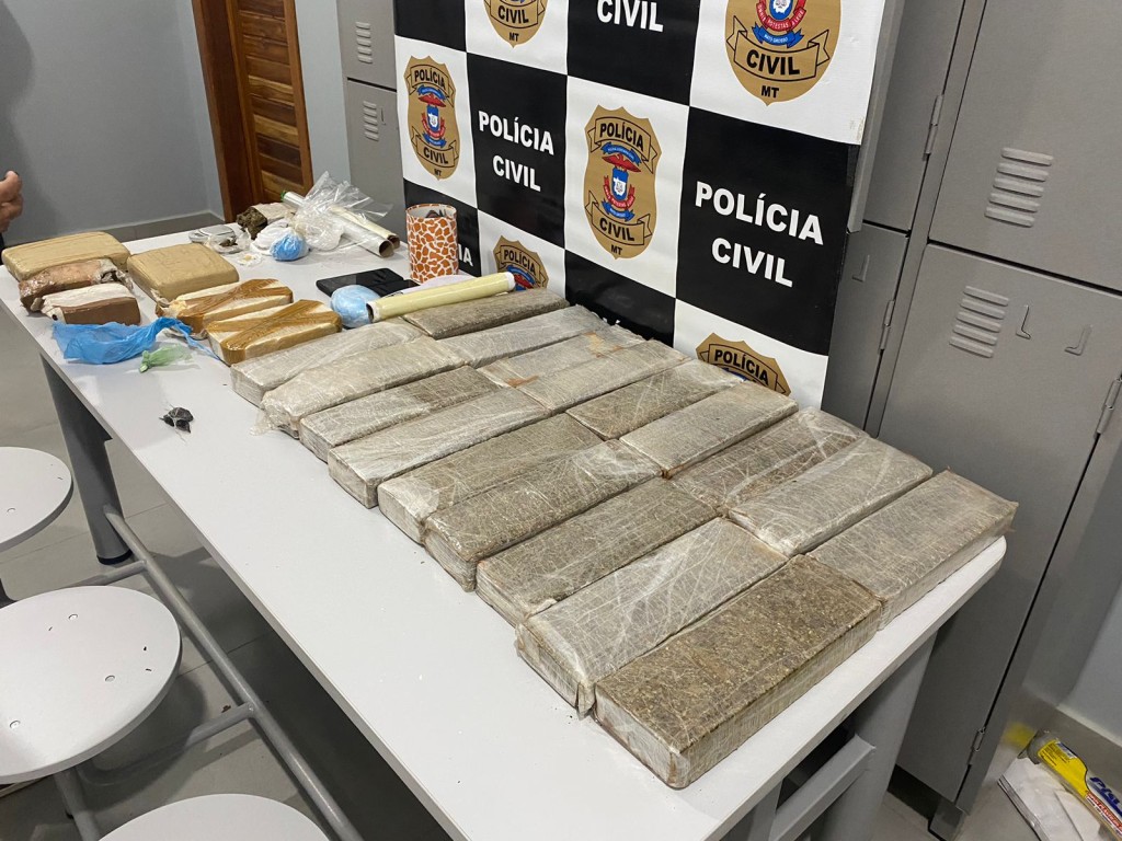 Polícia Civil apreende cerca de 25 quilos de entorpecentes em Matupá