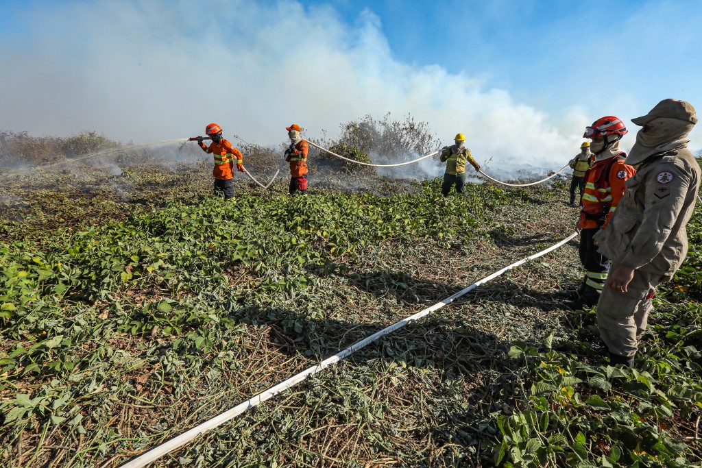 Corpo de Bombeiros combate 18 incêndios em Mato Grosso nesta quarta-feira (07)