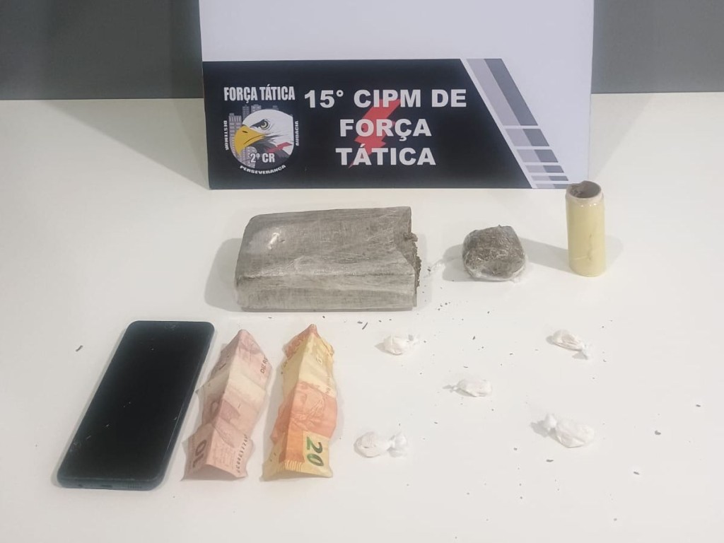 Força Tática prende homem por tráfico de drogas em Várzea Grande