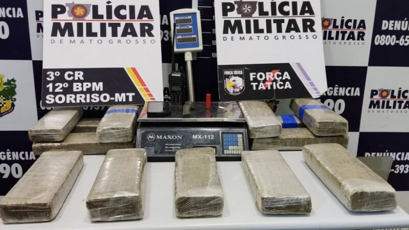 Polícia Militar prende quatro pessoas por tráfico de drogas em Sorriso e Ipiranga do Norte