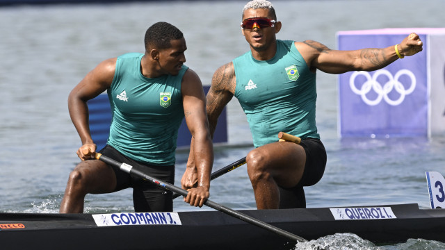 Isaquias Queiroz e Jacky Godmann terminam em último na final do C2 500