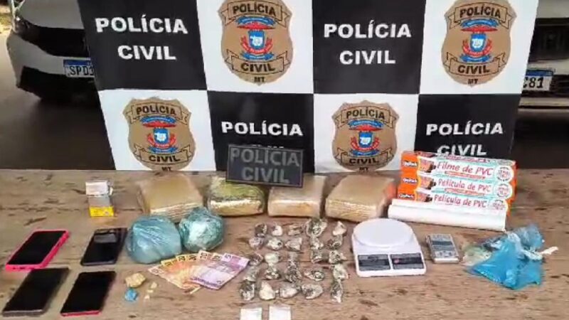 Mulher é presa em flagrante pela Polícia Civil com tabletes de skunk